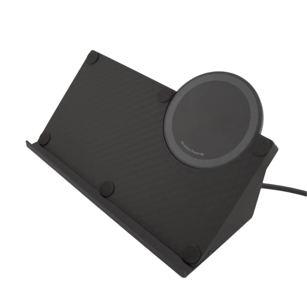 Sancticraft™ 2-in-1 Z Fold 7 Charging Stand with Carbon Fiber pattern (Charge Phone + Watch)