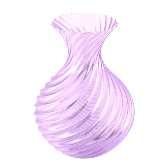 Spiral Aura Vase – Lavender Purple Twisted Vase | Modern Home Decor Accent | Sculptural Centerpiece Gift for Desk Altar Bookshelf