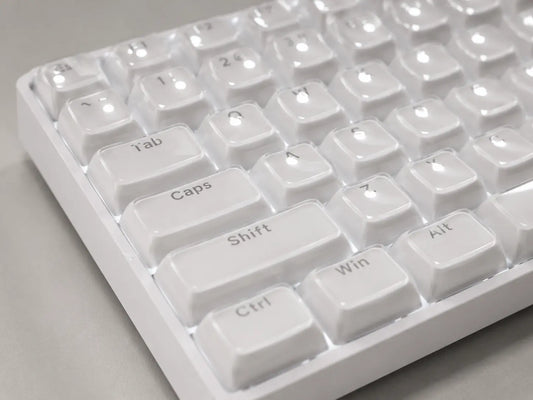 Wireless Mechanical Keyboard - Full Size White RGB Keyboard Sancticraft