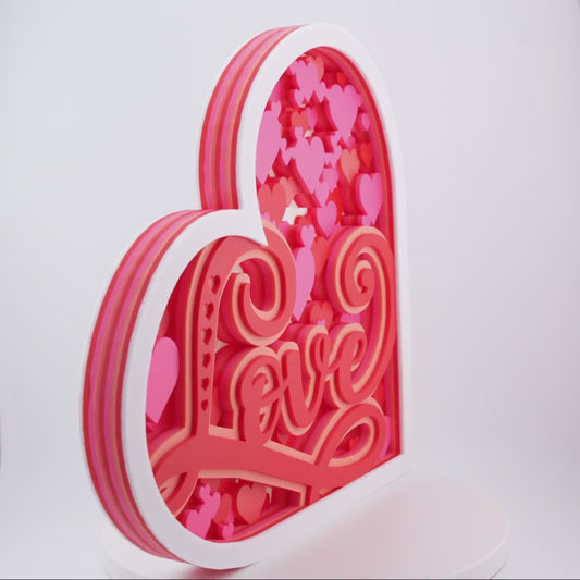 Layered Heart Mandala Wall Art - Valentine's Decor