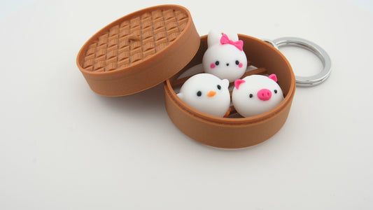 Dim Sum Pro Max - Custom Animal Keychain Set